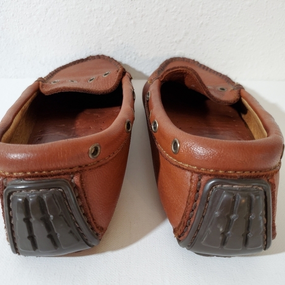 MINNETONKA Women's Loafers Sz 7 Brown Leather Casual Driving Comfort Minimalist - Picture 5 of 9